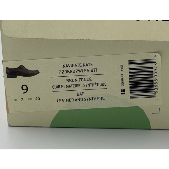 Earth Origins Navigate Nate Women's 9M Brown Leather Cap Toe Slip on New - Picture 8 of 9